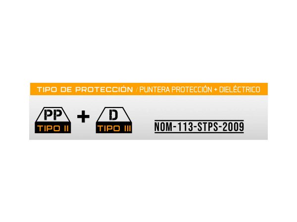 Bota de seguridad Nubuck Dual Soft Plus ARMADA 171 - tipo de proteccion y normatividad del producto - EPP Industrial