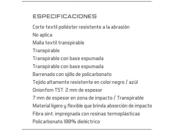 Calzado industrial textil poliéster x-port ARMADA 155 - especificaciones del producto - EPP Industrial